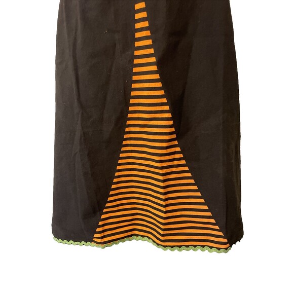 Halloween Apron Cobweb Cottage Witch Orange Black Kitchen Witch One Size - Picture 4 of 4